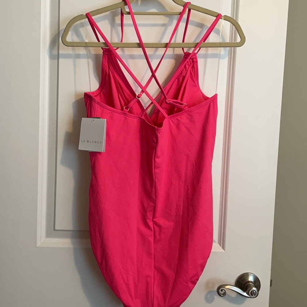 Women’s pink LaBlanca one piece swimsuit - Picture 3 of 4